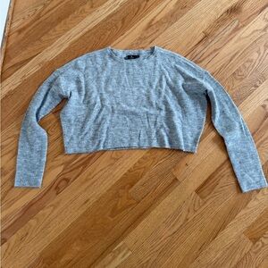 Volcom gray cropped sweater